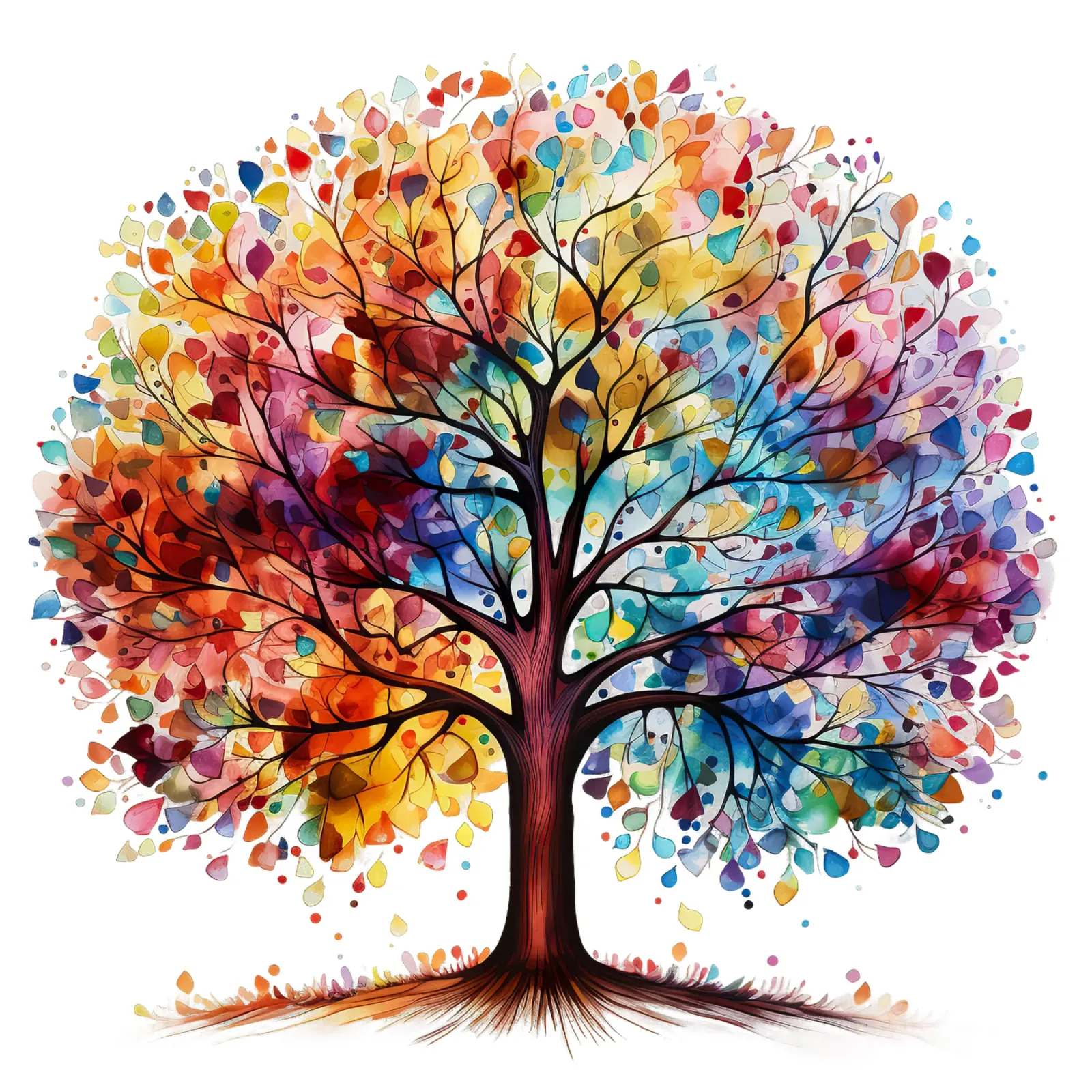 Albero della vita colorato pellicola backlit da Spiritual Touch