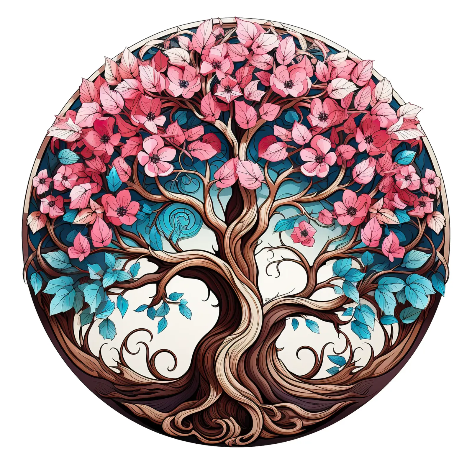 Albero della vita colorato alluminio dibond da Spiritual Touch