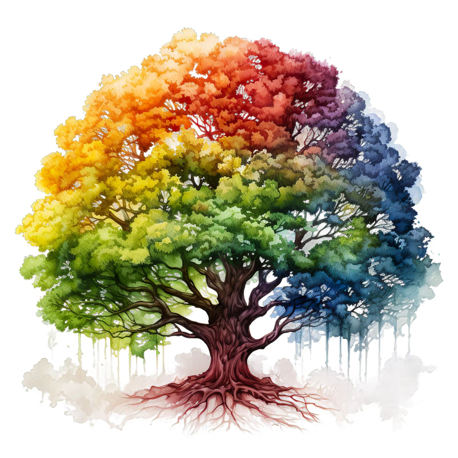 Arbre de vie coloré poster de Spiritual Touch
