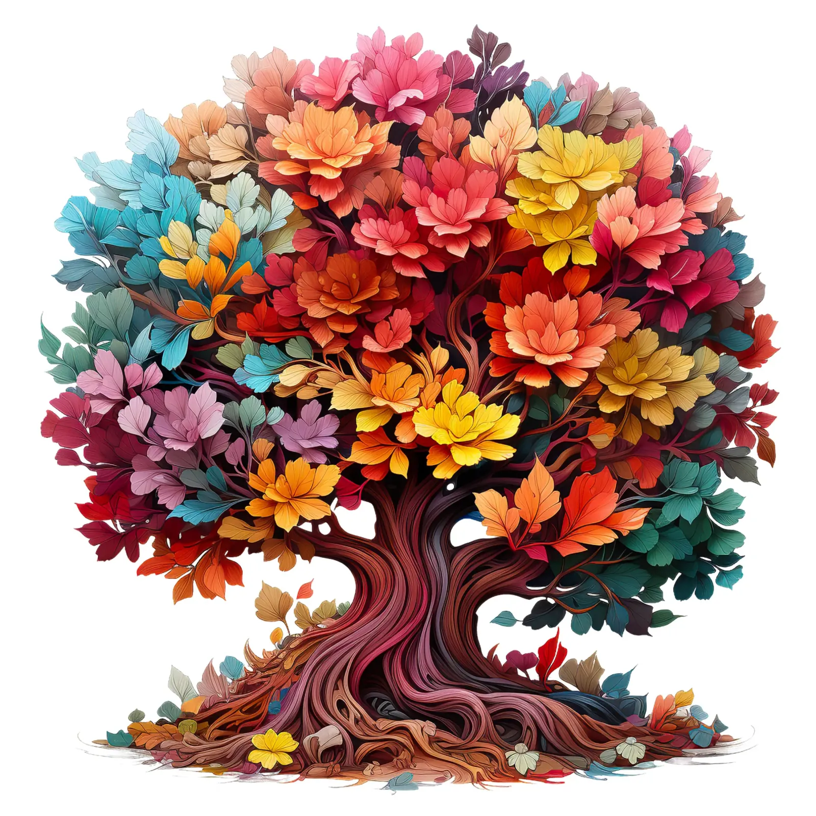 Albero della vita colorato pellicola backlit da Spiritual Touch