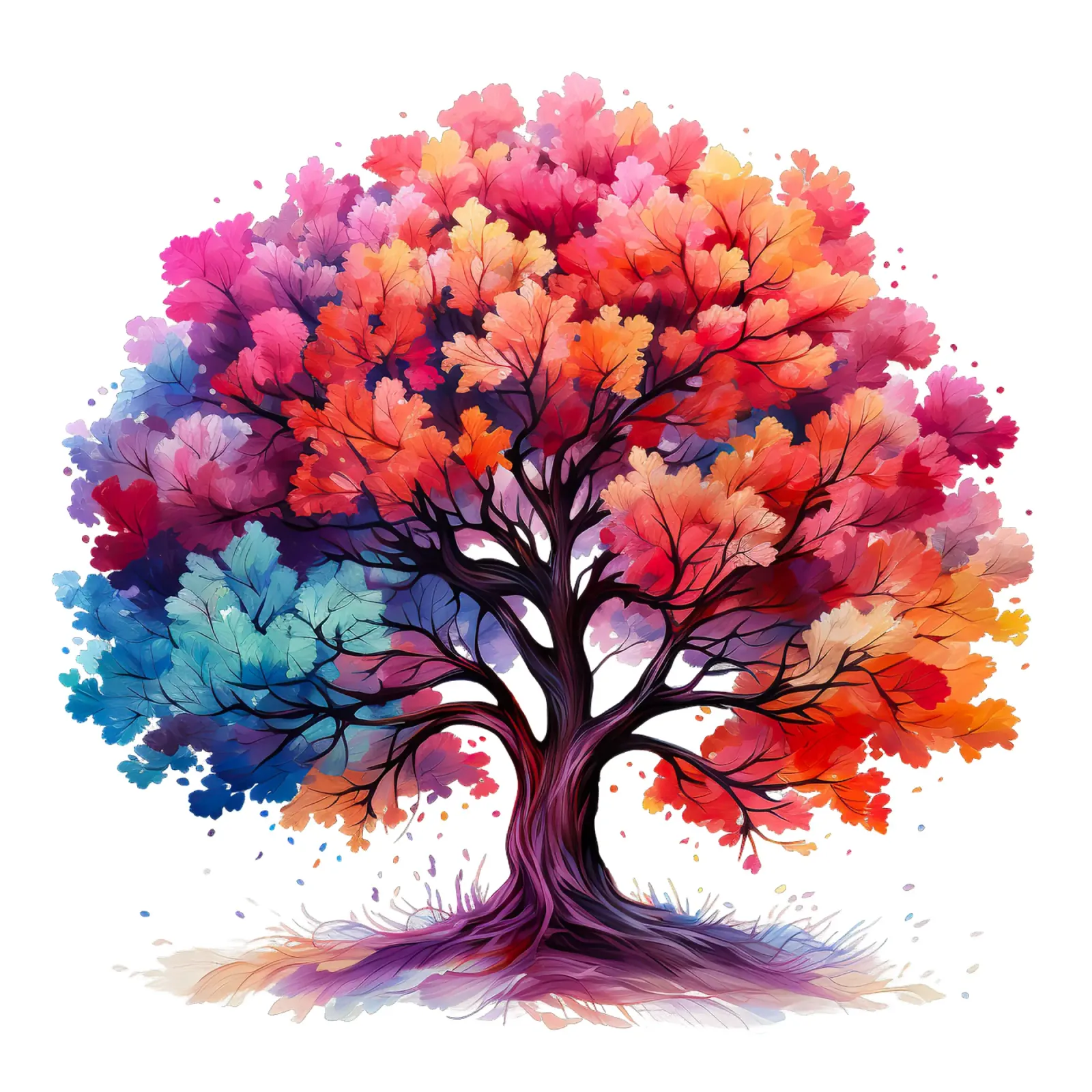Albero della vita colorato carta hahnemühle da Spiritual Touch