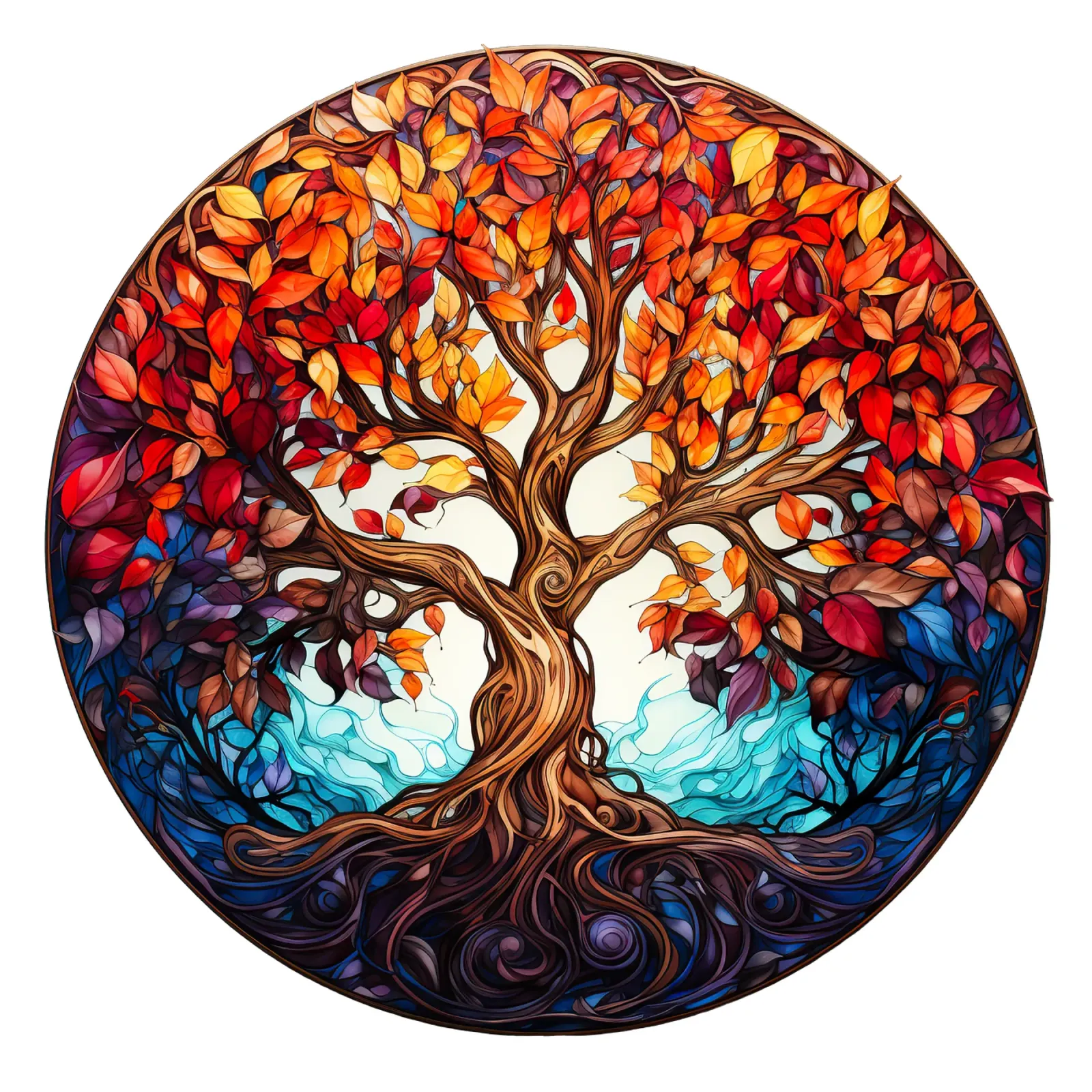 Albero della vita colorato pellicola backlit da Spiritual Touch