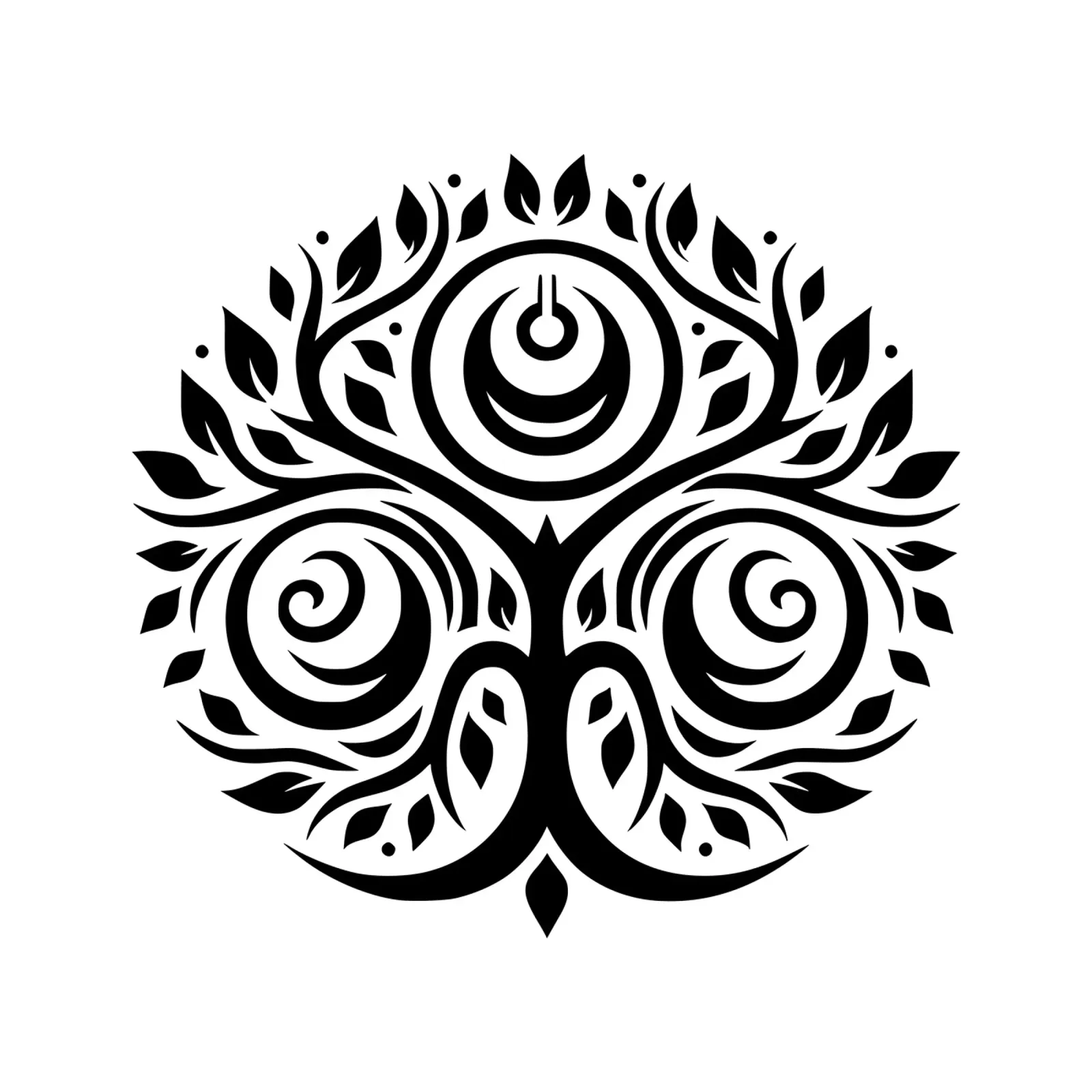 Mandala in bianco e nero plexiglass da Spiritual Touch