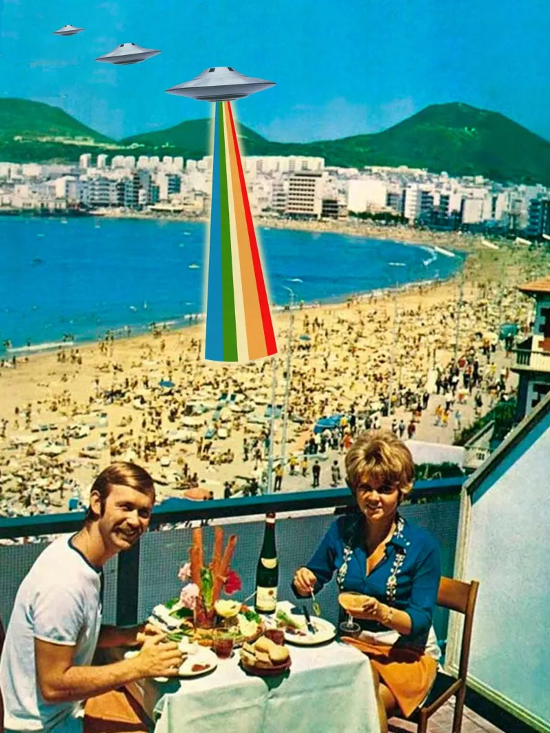 A Summer Vacation poster con telaio in legno da MsGonzalez