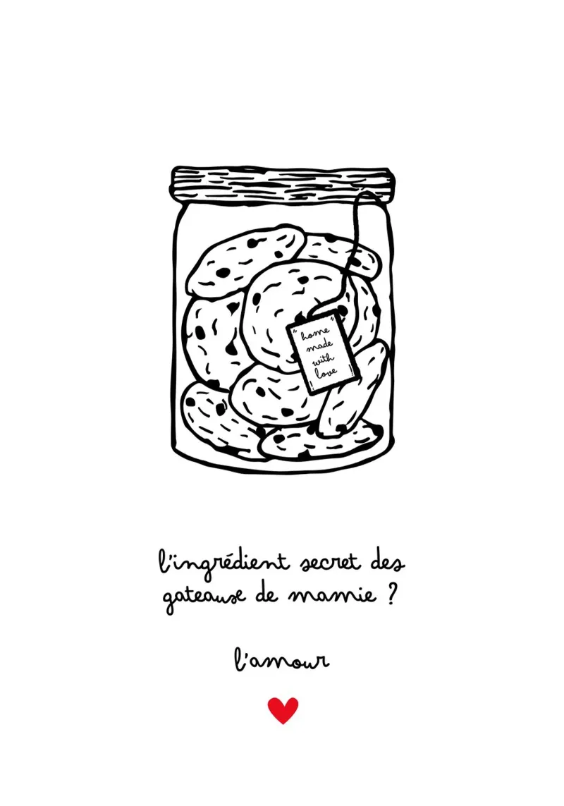 Mamie gâteau poster da Idées & Création