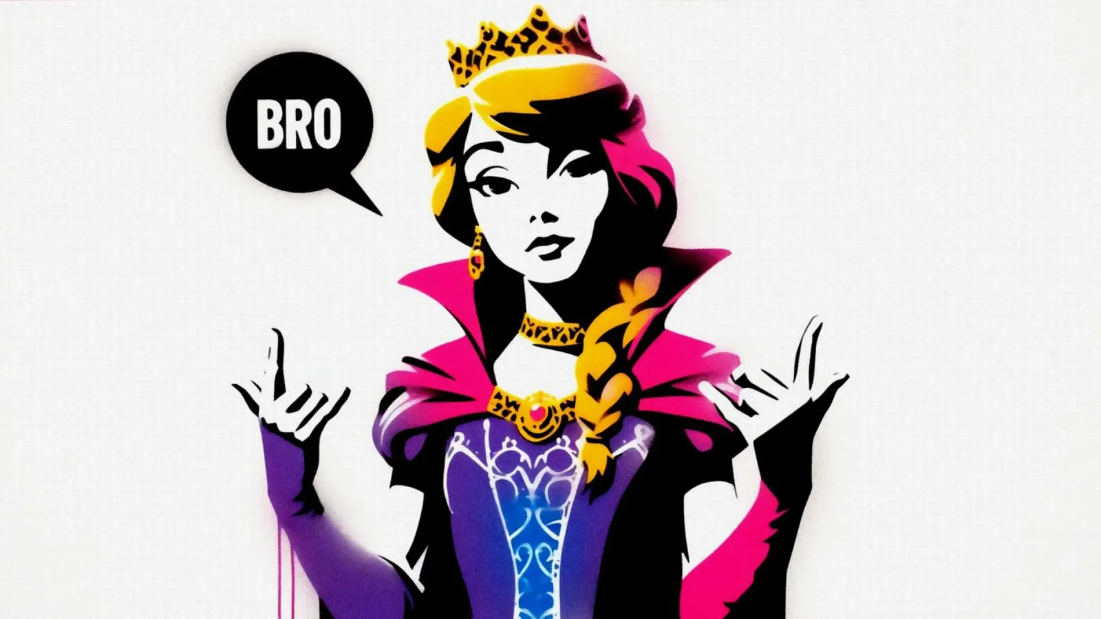 Bro – Stencil, Graffiti & Streetart poster con telaio in plastica da STAN Z.