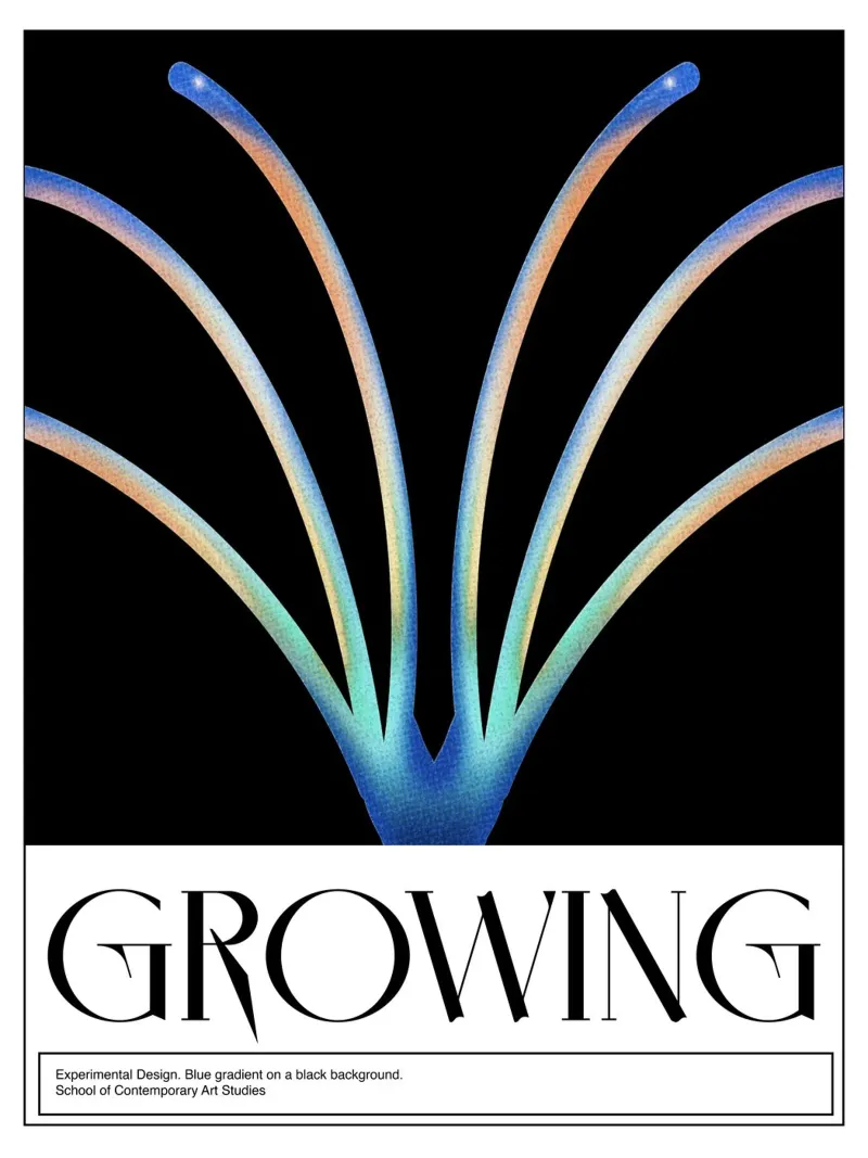 Crescita, design grafico, poster poster da Peaches Art Prints