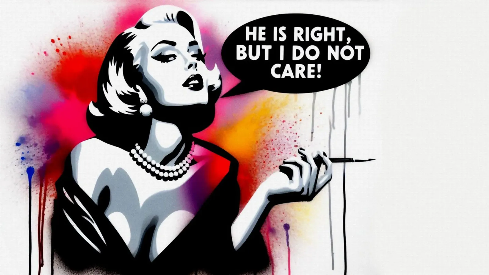He is right – Stencil, Graffiti & Streetart pellicola backlit da STAN Z.