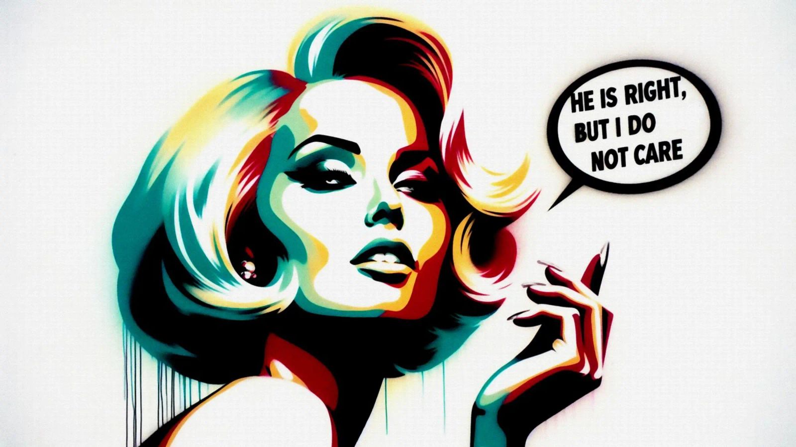 He is right – Stencil, Graffiti & Streetart poster by STAN Z.