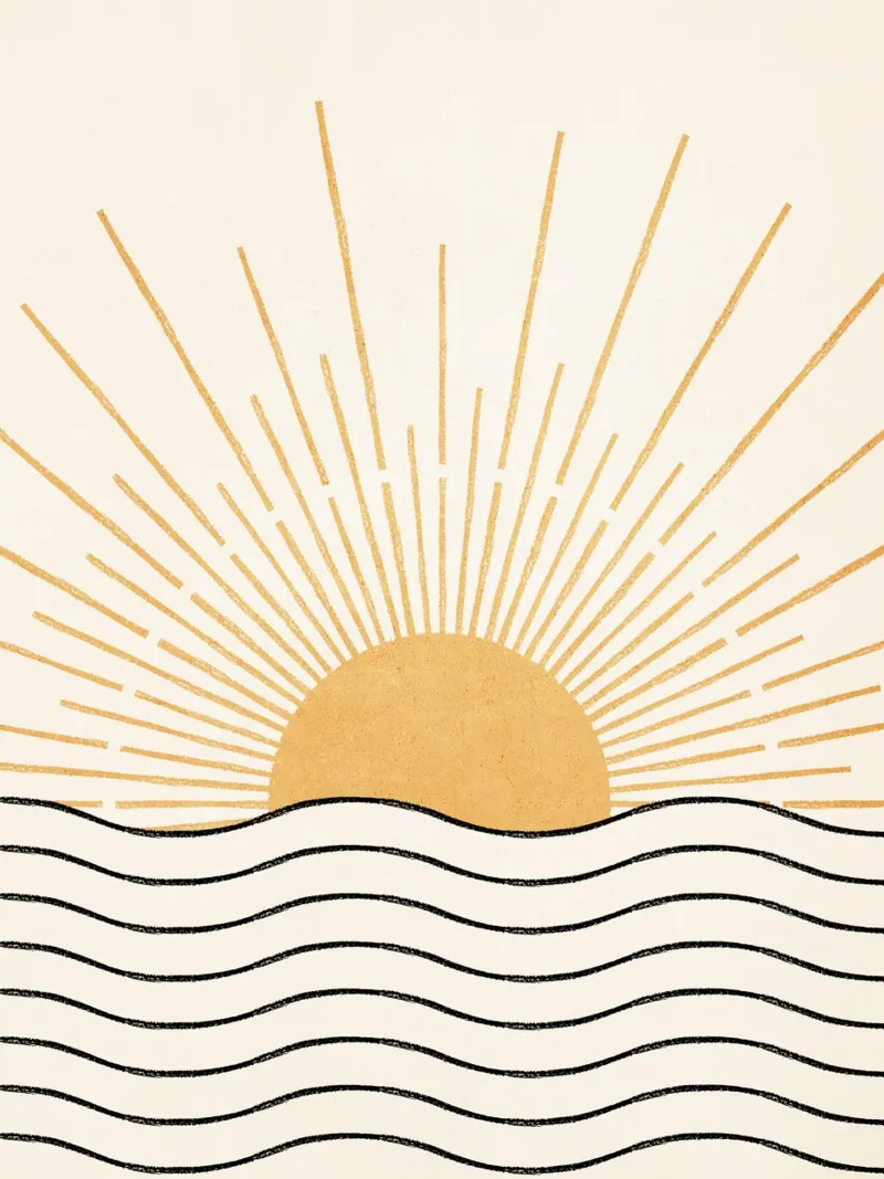 Boho sun and the sea pellicola backlit da apoloprints