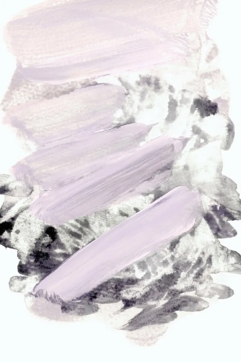 Soft Pink on Grey poster da IRIS LEHNHARDT FINE ART