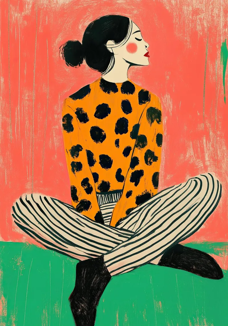Look leopardato carta hahnemühle da Nikis Art Studio