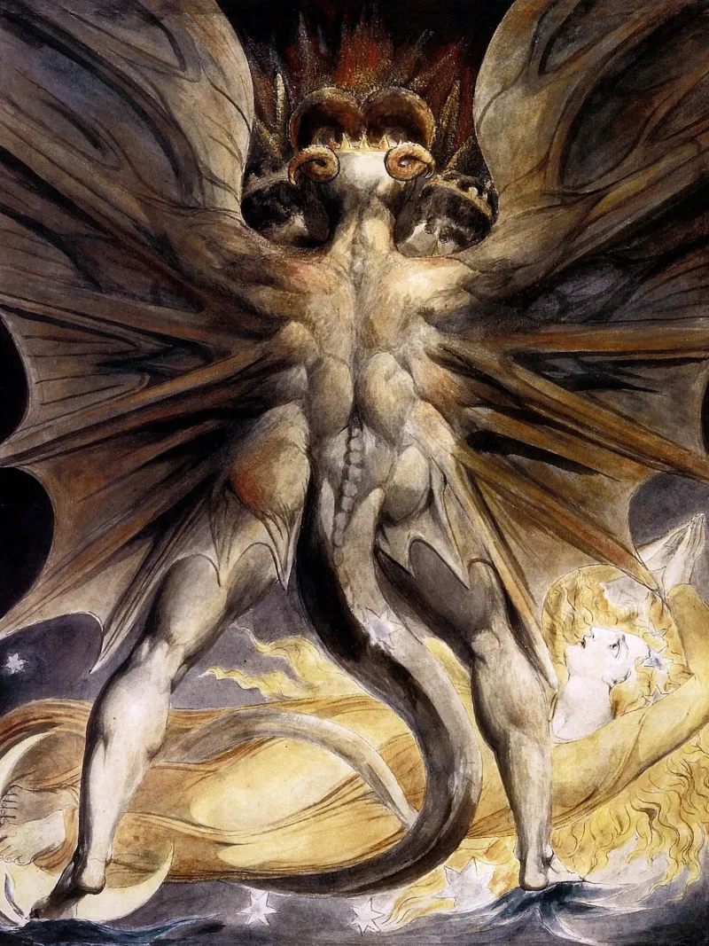 William Blake - Il grande drago rosso carta hahnemühle da William Store