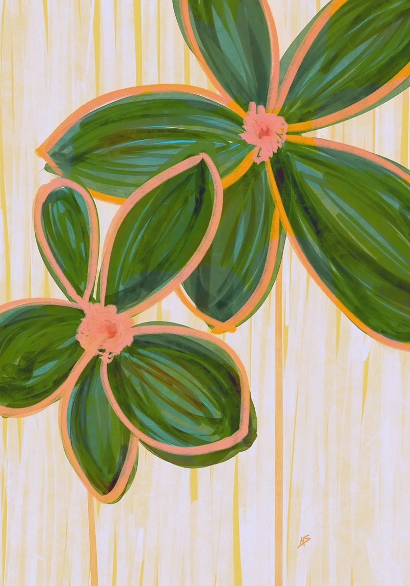 Simple Flowers Poster von sabidussi