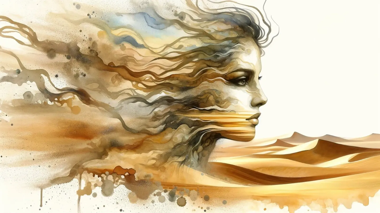Whispers of Desert Wind canvas with Floater frame by Chromatic Fusion Studio