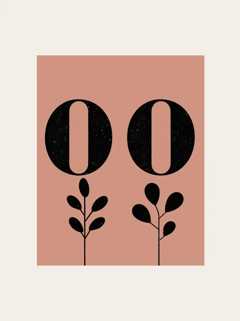 Zero Zero (Apricot) canvas by treechild