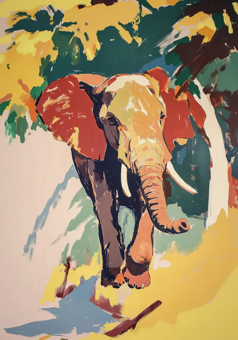 Elefante pellicola backlit da Nikis Art Studio