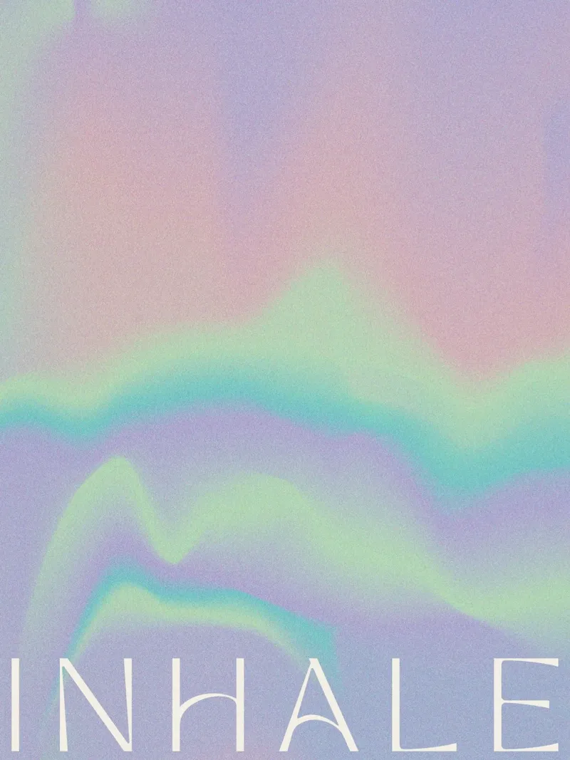 Inhale (Radiant Version) alluminio dibond da treechild