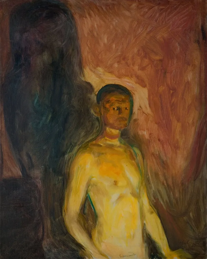 Edvard Munch - Self Portrait in Hell hahnemühle by Timeless Artworks