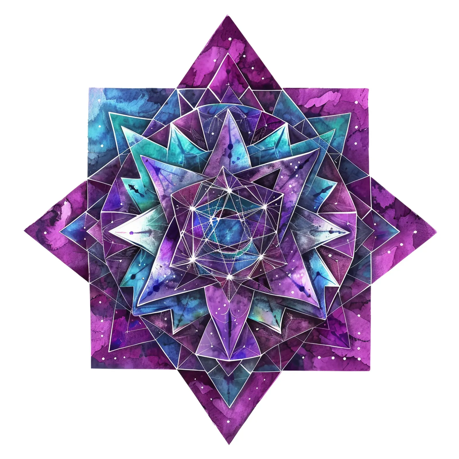 Mandala viola poster da Spiritual Touch