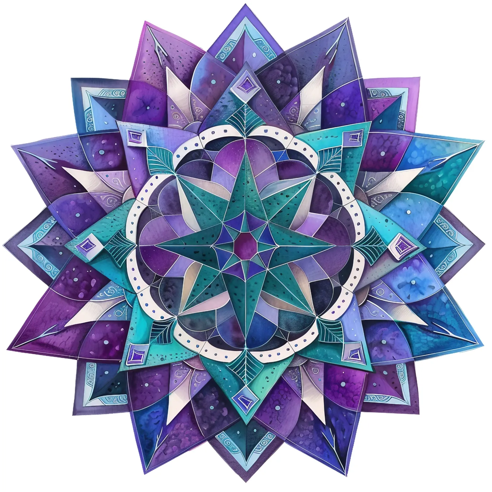 Mandala viola carta hahnemühle da Spiritual Touch