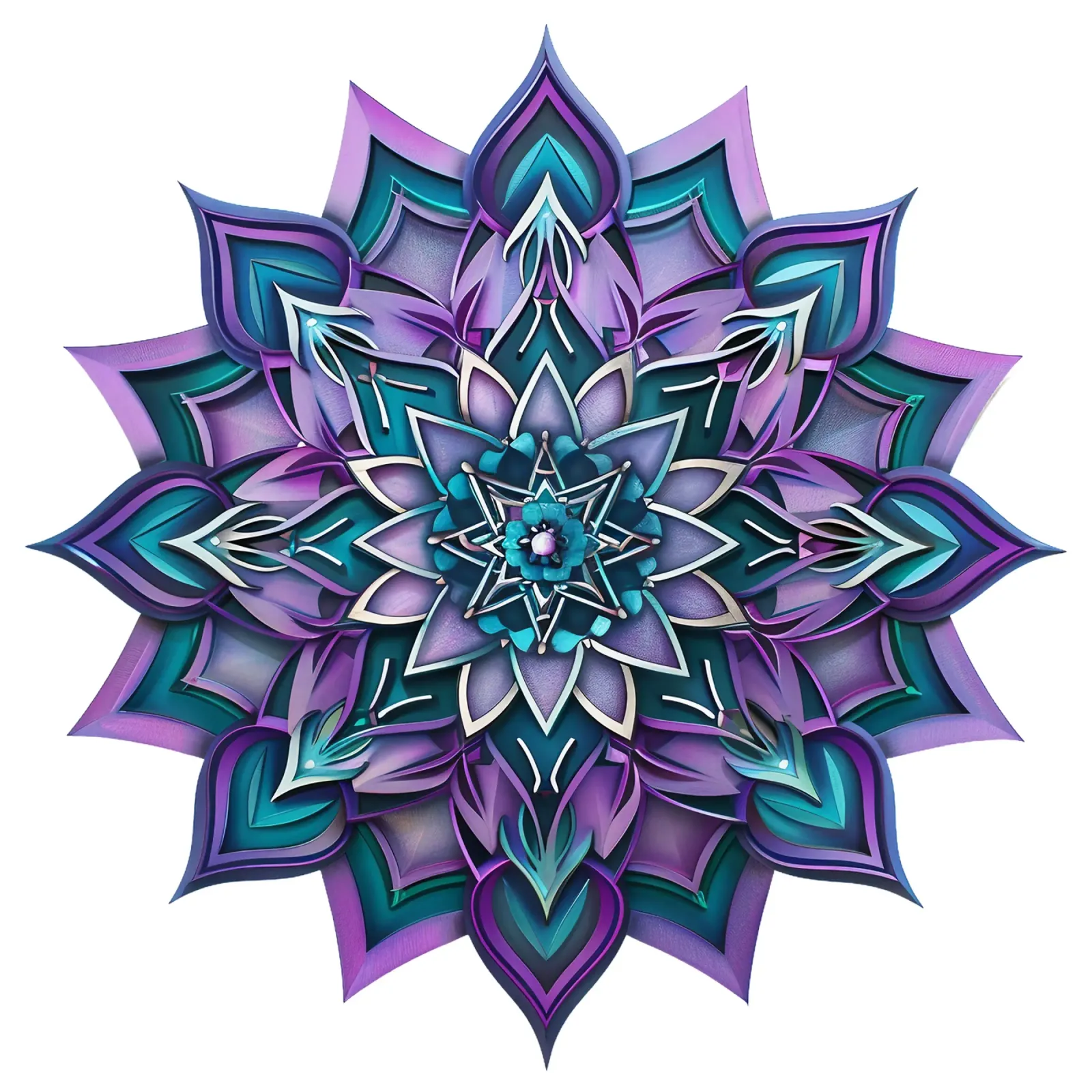 Mandala viola pellicola backlit da Spiritual Touch