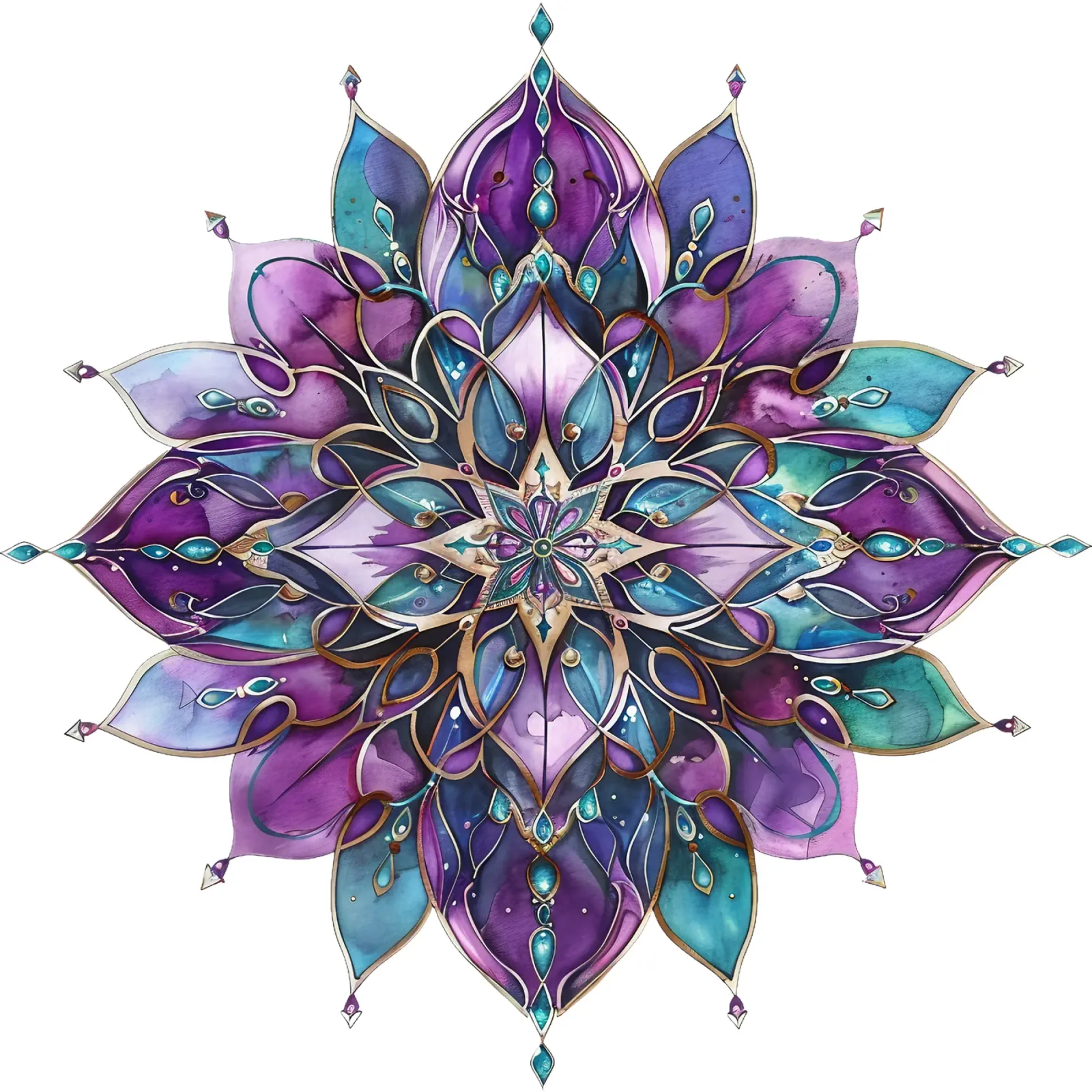 Mandala viola pellicola backlit da Spiritual Touch