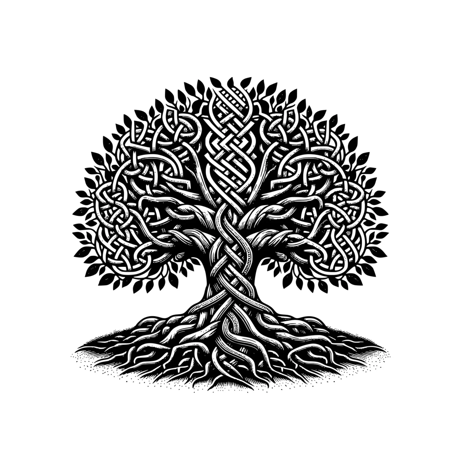 Albero della vita in bianco e nero pellicola backlit da Spiritual Touch