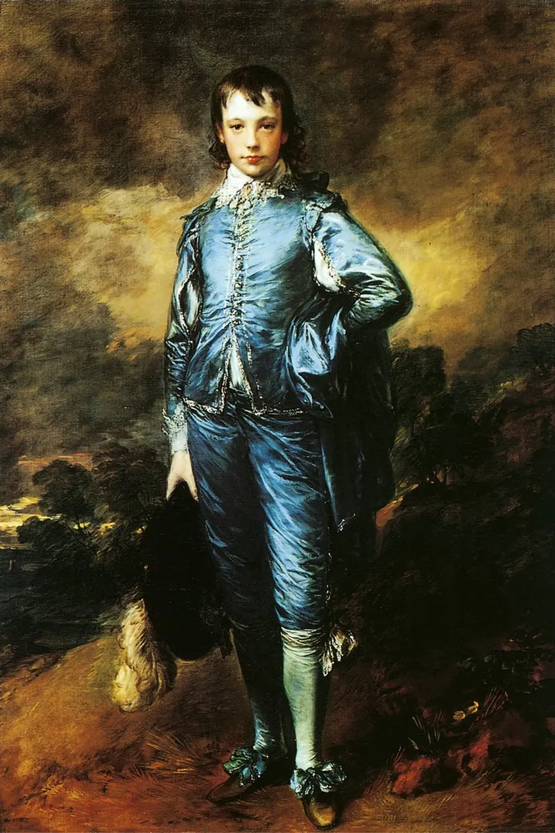 Thomas Gainsborough Il ragazzo blu poster con telaio in alluminio da Timeless Artworks