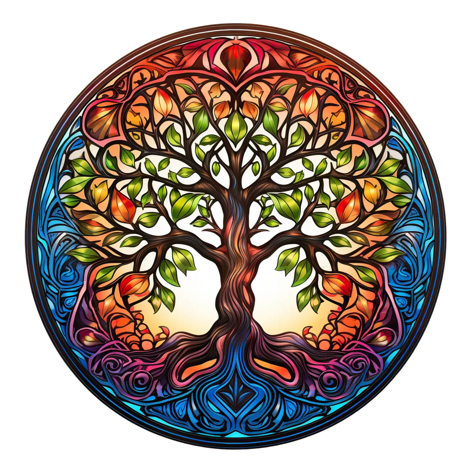 Albero della vita colorato carta hahnemühle da Spiritual Touch