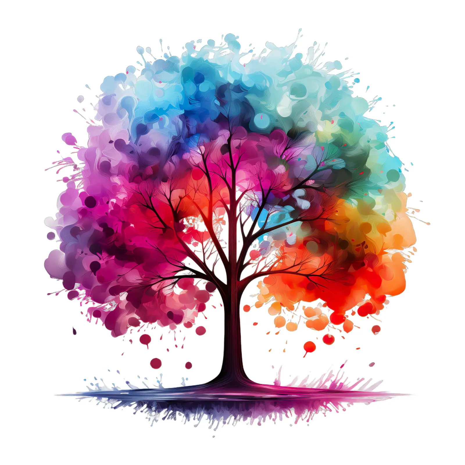 Albero della vita colorato pellicola backlit da Spiritual Touch