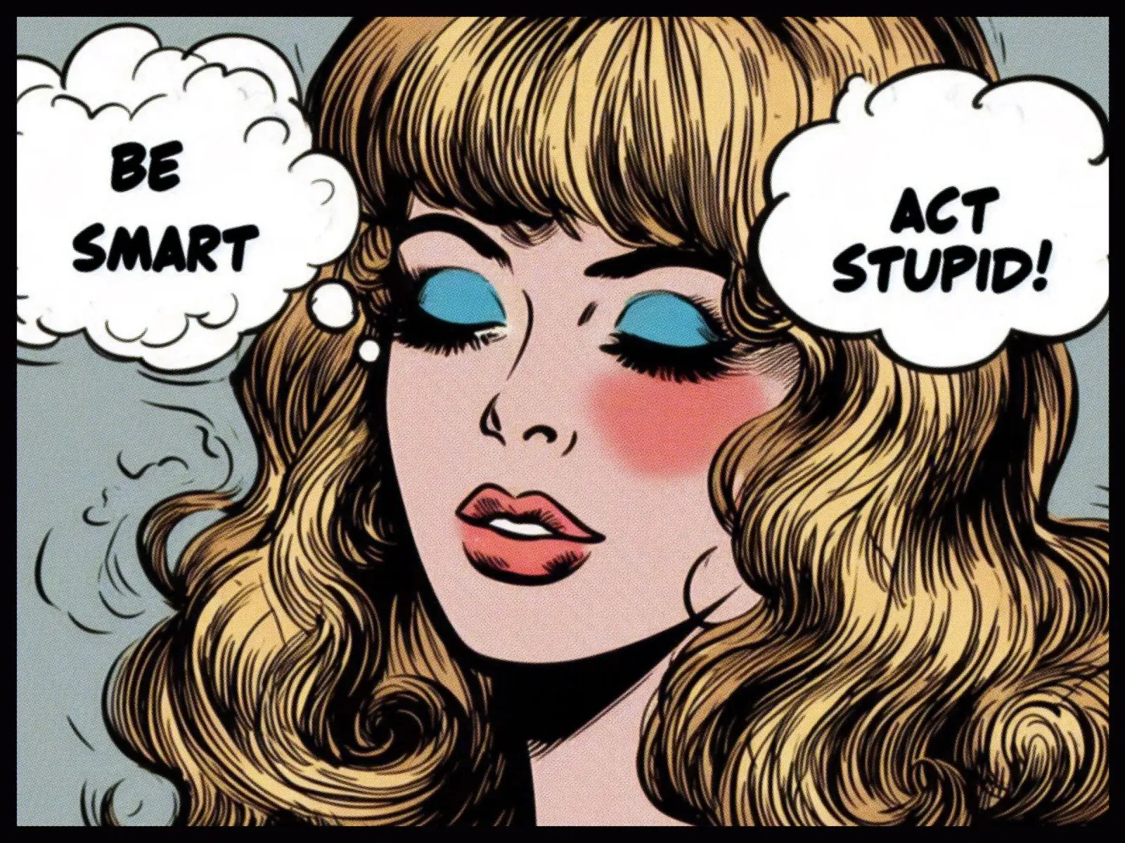 Be smart act stupid – Vintage Posterdruck acryl van posterprints-by-nomad