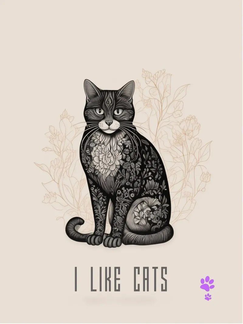 Amo i gatti poster da catsforyou