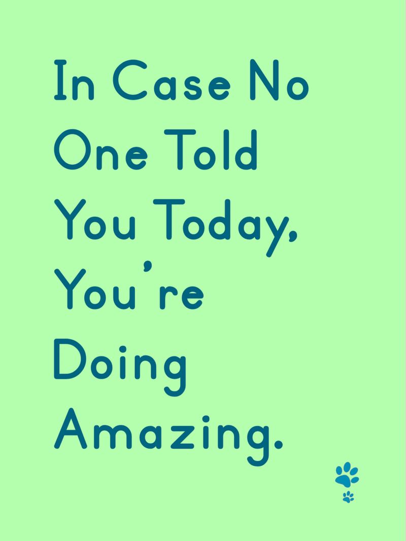 In Case One Told You Today You'Re Doing Amazing poster by catsforyou