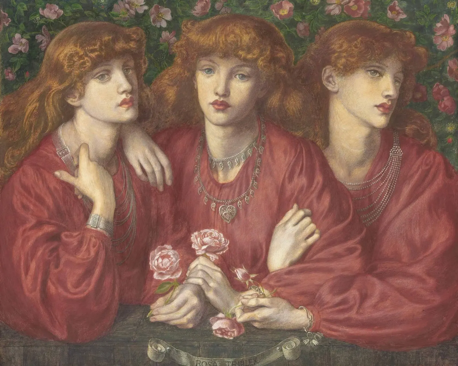 Dante Gabriel Rossetti - Rosa Triplex pellicola backlit da Timeless Artworks