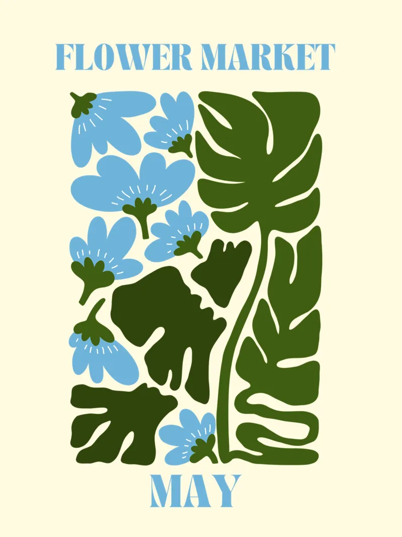 Blumenmarkt Mai Forex-Platte von Kiroiharu