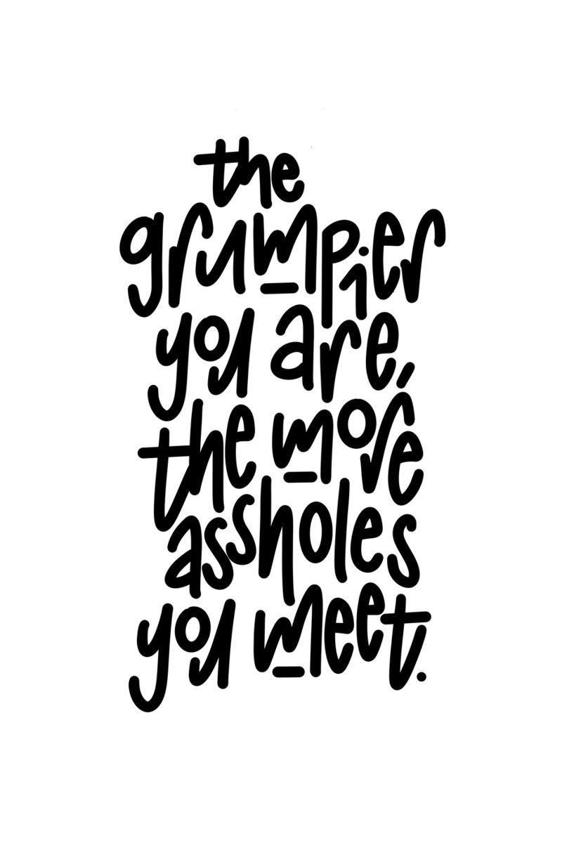Grumpy poster da LIMITED EDITION LETTERS