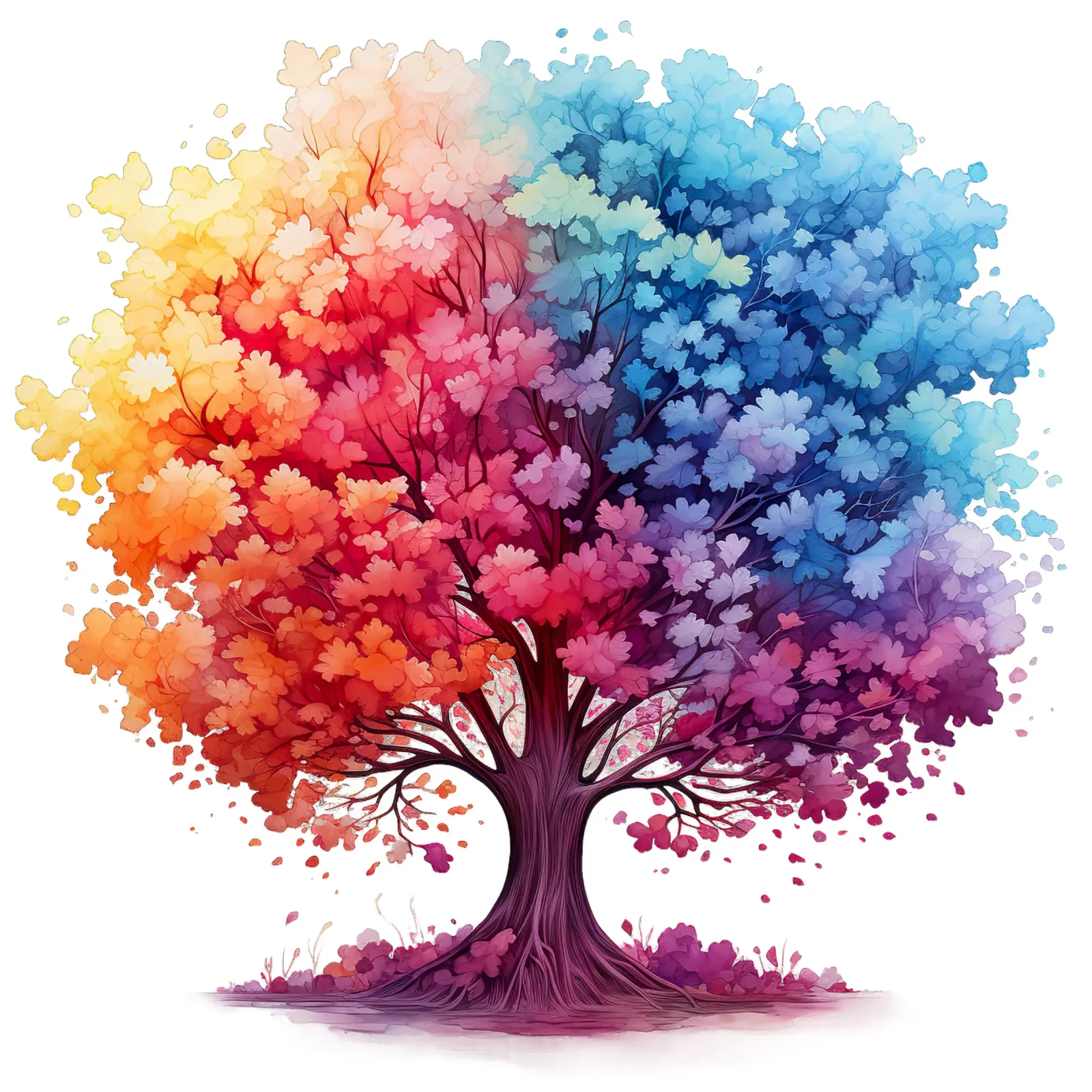 Albero della vita colorato pellicola backlit da Spiritual Touch