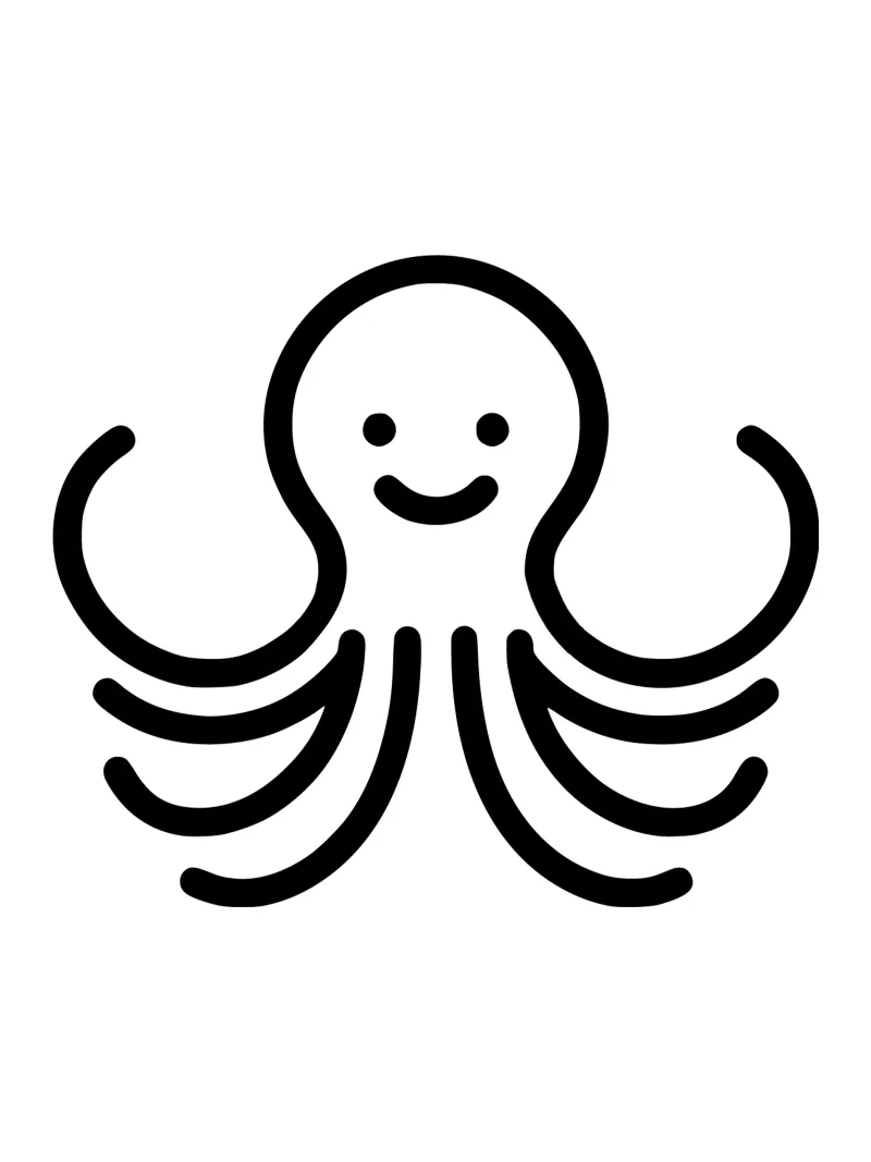 Strong Octo - El poderoso pulpo metacrilato de Bold & Simple