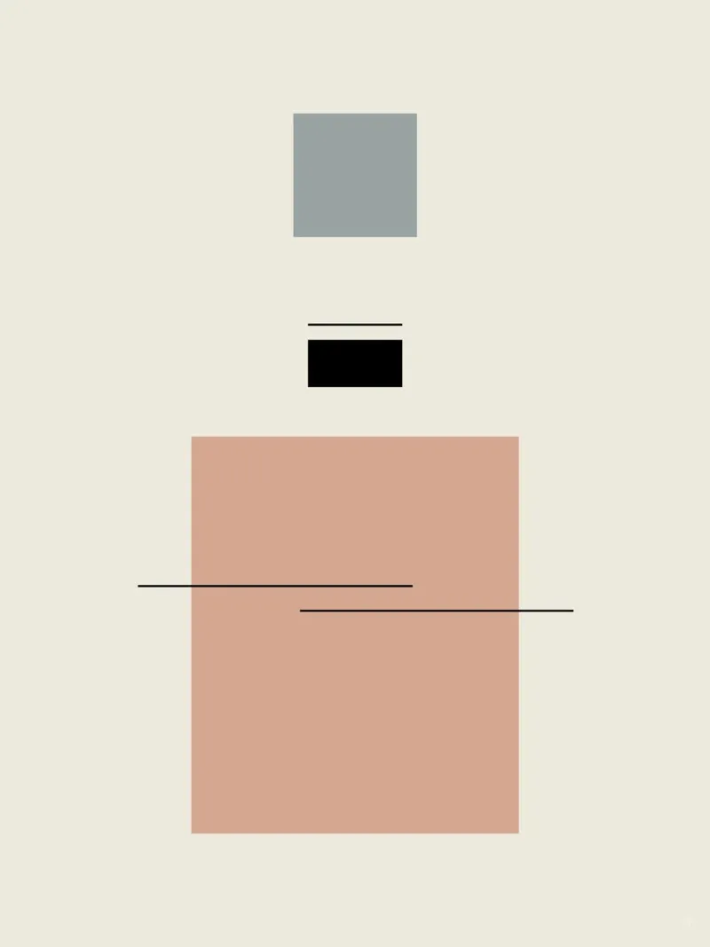 Cubo levitante poster con telaio in alluminio da OkleoStudio