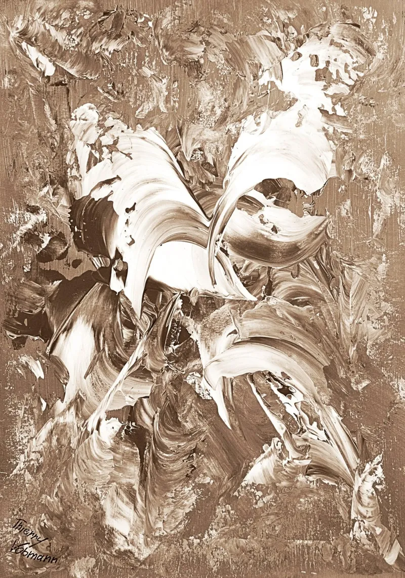 SEPIA 22 pellicola backlit da Thierry Vobmann Abstract painting