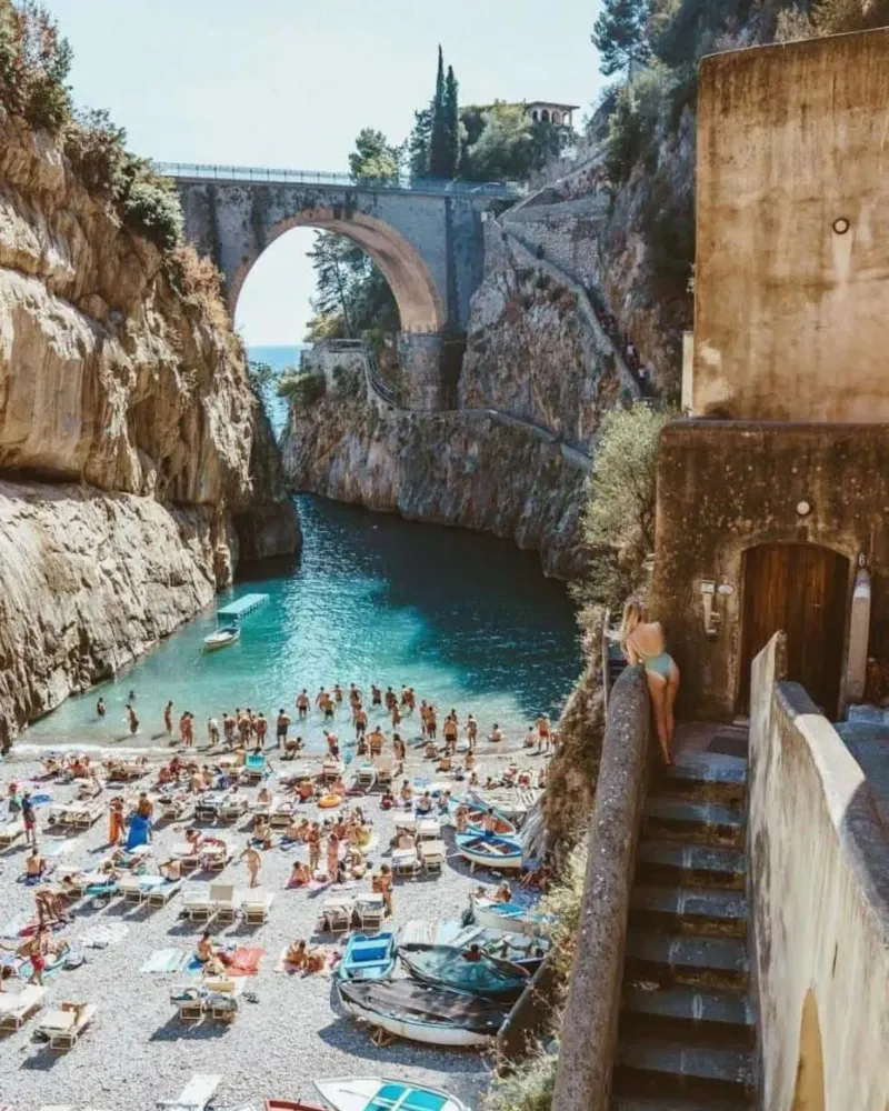 Amalfi Coast, Italy poster, la dolce vita wall art forex plate by TheTravelClub
