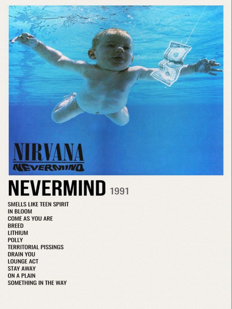 NIRVANA ‘NEVERMIND’ IN STORE 1992 pellicola backlit da SoundStudio