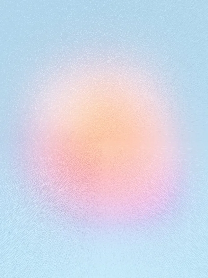 Pastello Sun Blush Gradient Glow poster con telaio in alluminio da Dominique Vari Abstract
