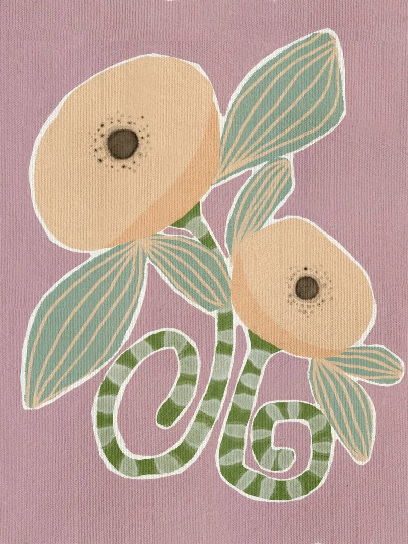 Delicate Bloom 14 pannello forex da Shatha Al Dafai