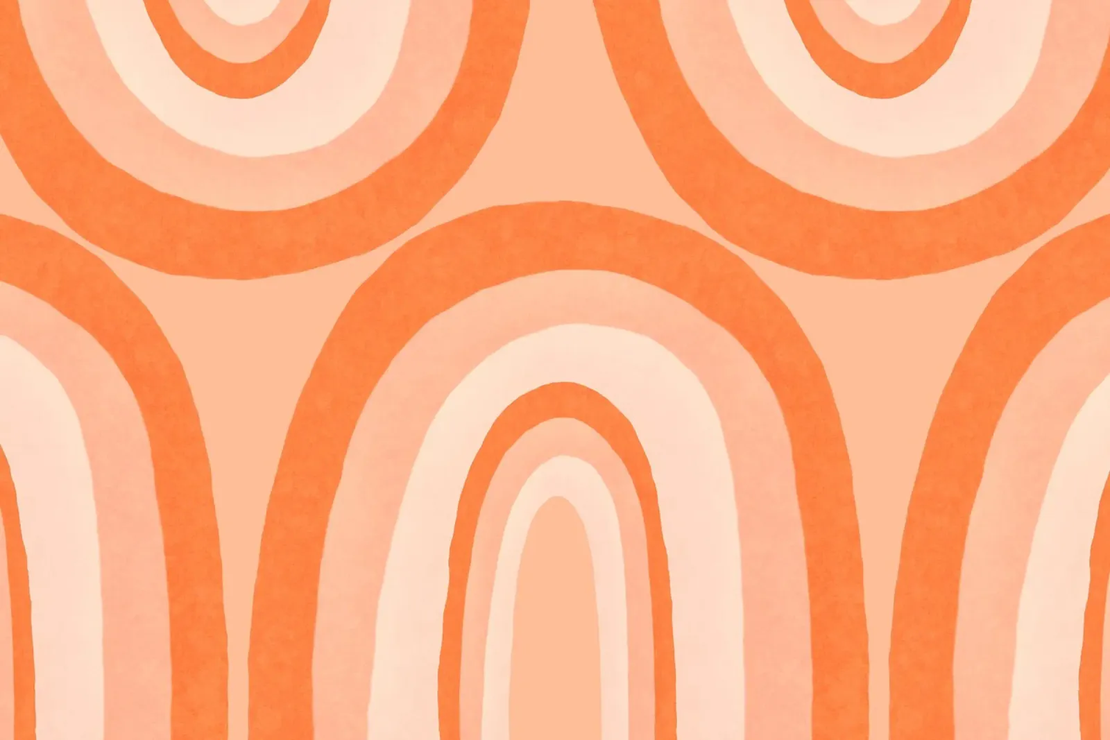 Warm Boho Regenbogen Kunst Mandarine Hahnemühle von Andrea Haase Modern Home
