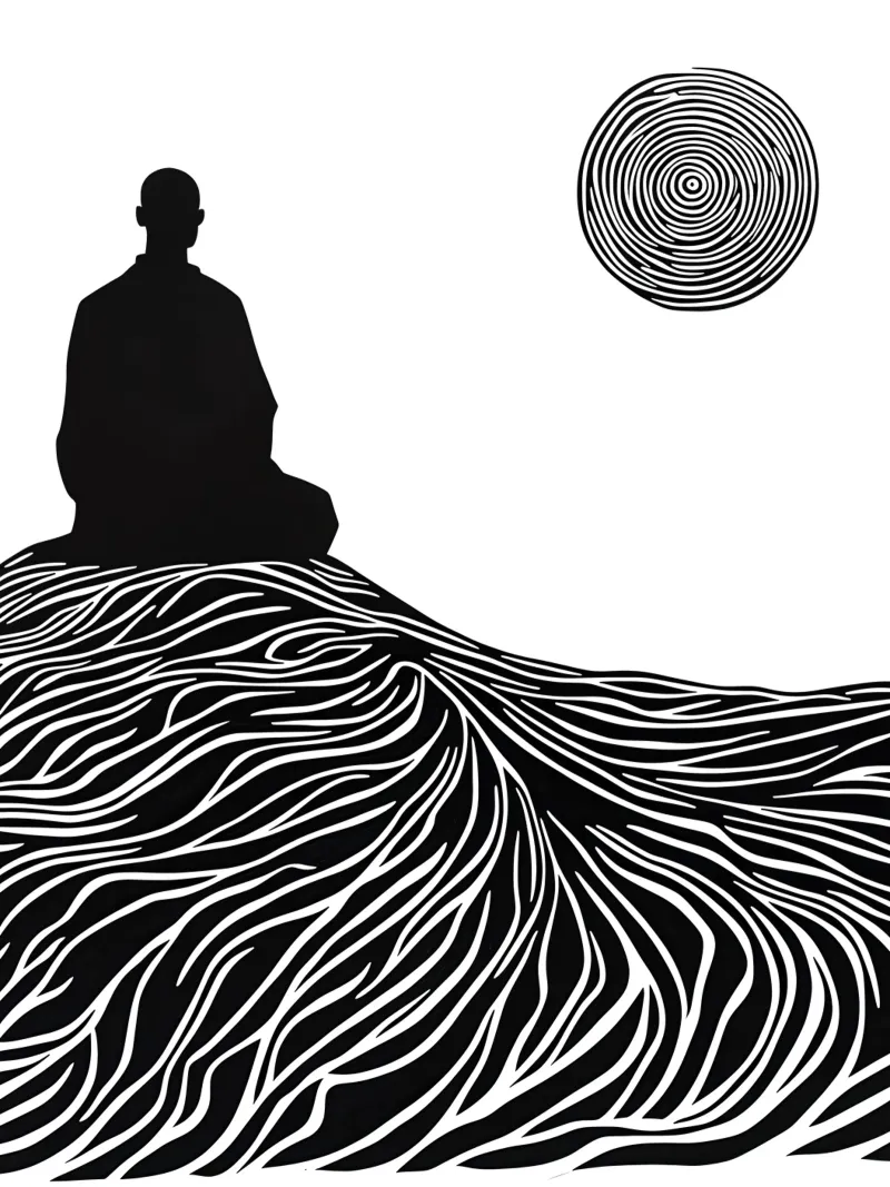 Esperienza di vita | Lineart poster con telaio in alluminio da Autofocus