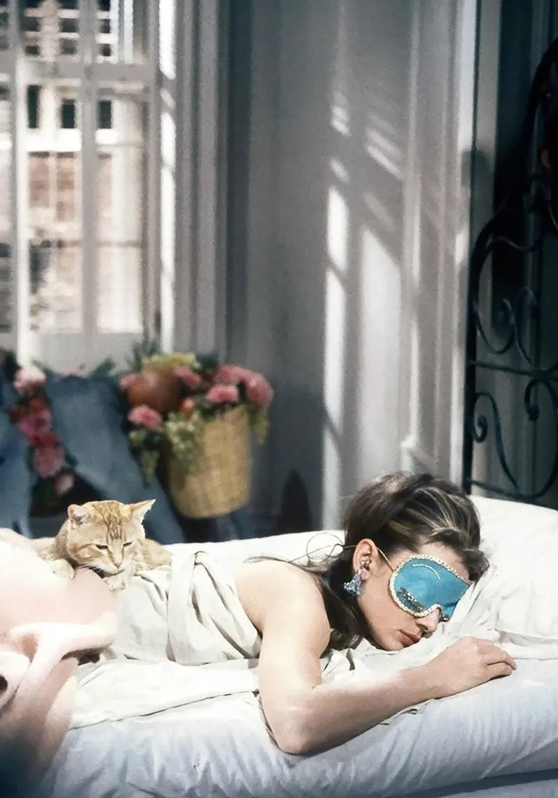 Audrey Hepburn with her Cat / Breakfast at Tiffany's pellicola backlit da Attaboy Dsgn