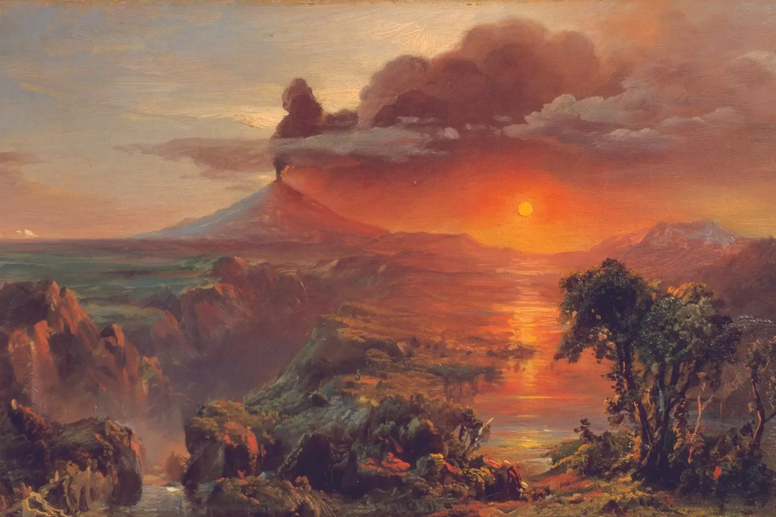 Chiesa di Frederic Edwin - Cotopaxi pellicola backlit da Timeless Artworks