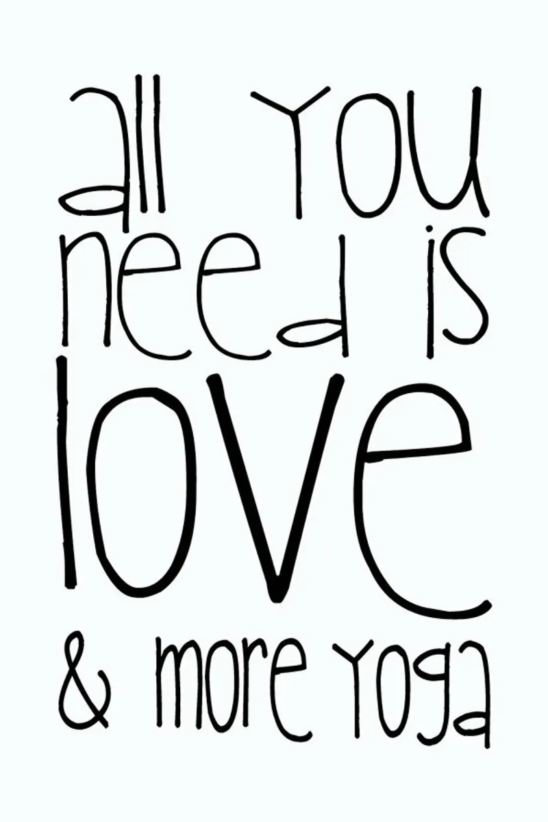All You Need Is Love & Yoga pellicola backlit da Monika Strigel
